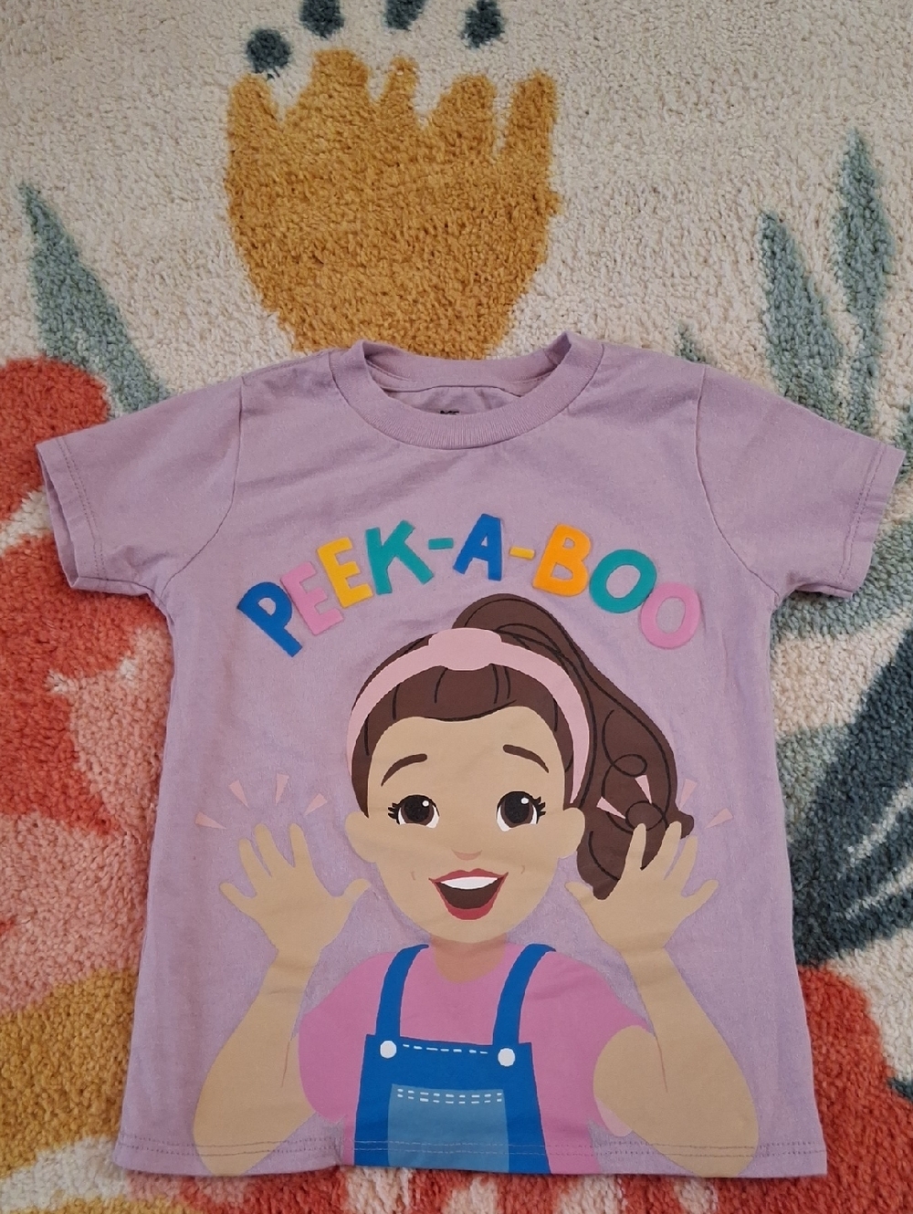 Lilac "Peek-A-Boo" Graphic Tee Ms. Rachel 4T